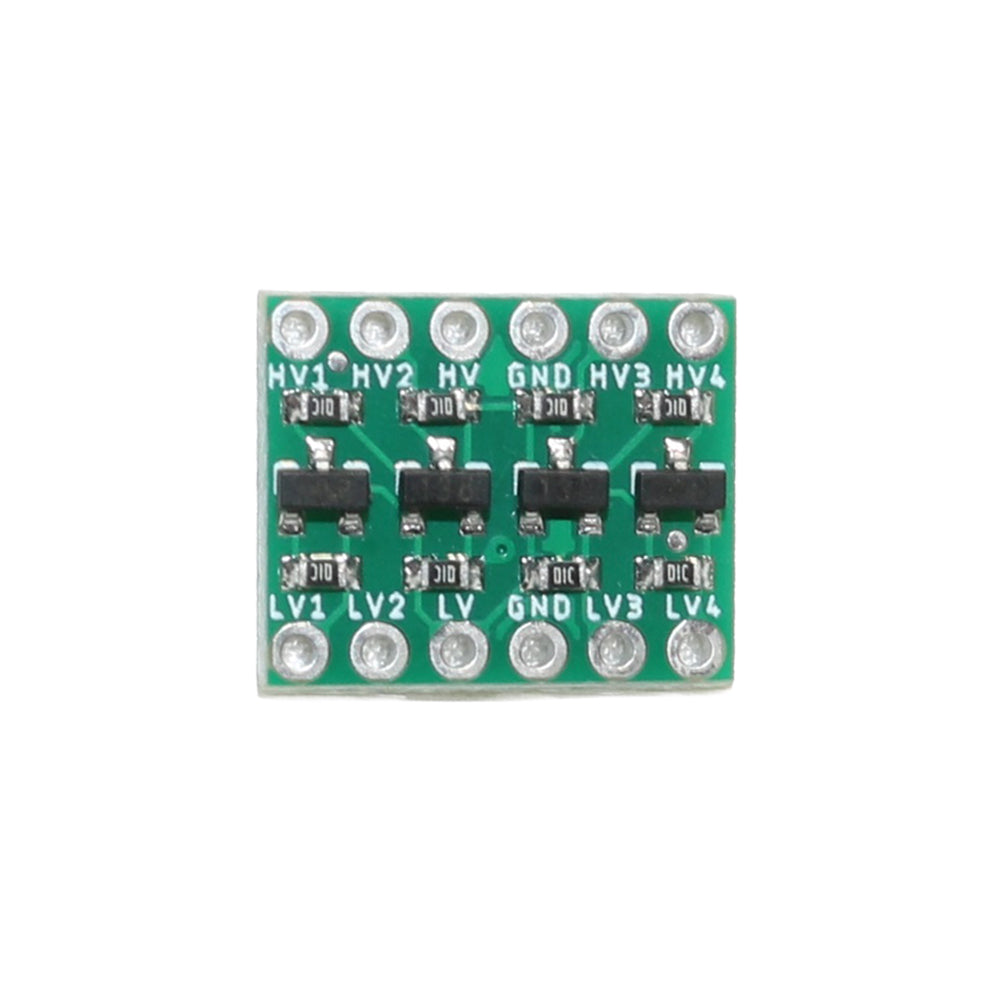 Logic Level Converter – Top View with PCB Labeling
