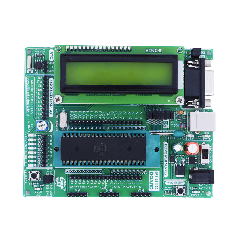 ATMEL 8051 Quick Starter Pluto Board - On-Board Programmer (Driver Free)