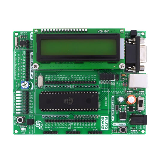 atmel 8051 quick start pluto board dip top