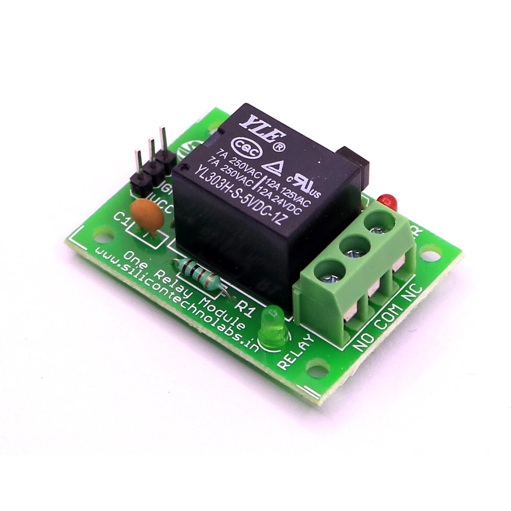 5V One Channel Relay Module left terminal