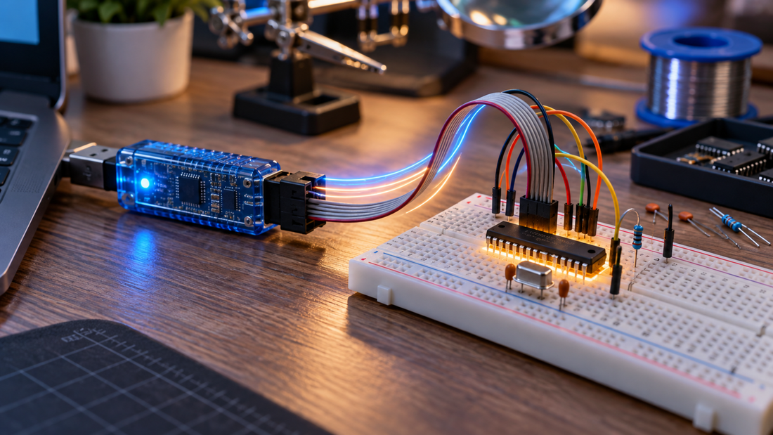How to Burn the Arduino Bootloader on a New ATmega328 Using a USBasp ISP Programmer