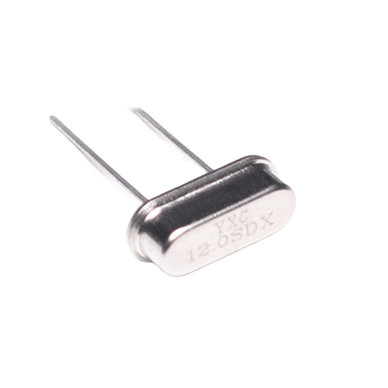 12 MHz HC-49S 2-pin DIP half-size through-hole crystal oscillator by YXC