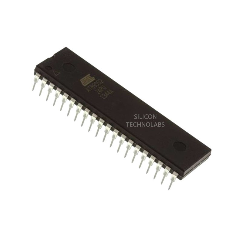 Atmel AT89S52-24PU 8-bit 8051 microcontroller, 40-pin DIP package