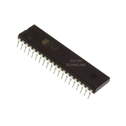 Atmel AT89S52-24PU 8-bit 8051 microcontroller, 40-pin DIP package