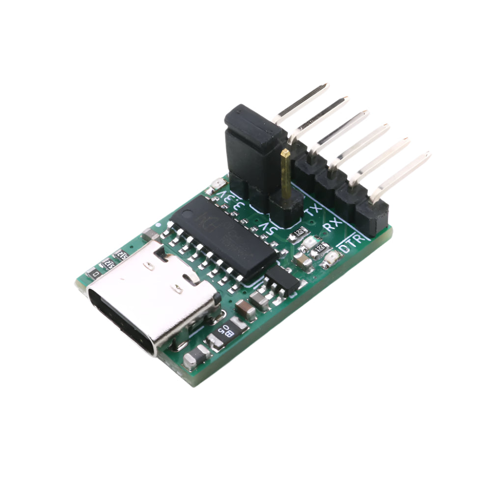 CH340C Serial Converter with 3.3V Jumper Pin Setup