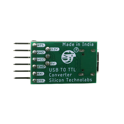 Back Side View of CH340C USB to TTL Serial Converter Module
