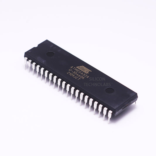 Microchip ATMEGA32A-PU 8-bit AVR microcontroller, 40-pin DIP package