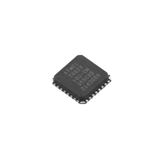 Atmel 8051 Quick Starter Pluto development board with onboard programmer and ZIF socket, top view