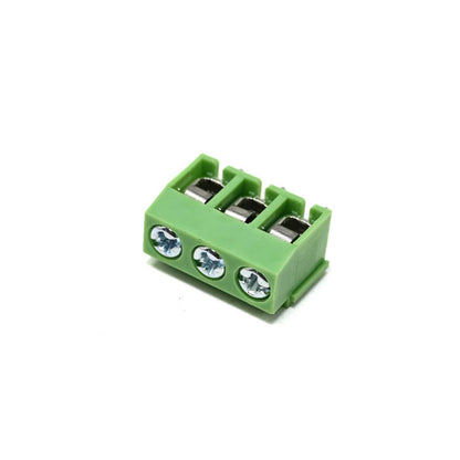 XY126V-5.0-3P XINLAIYA 3-Pin 10A 300V Green Screw Terminal Block, 5mm Pitch, Through Hole
