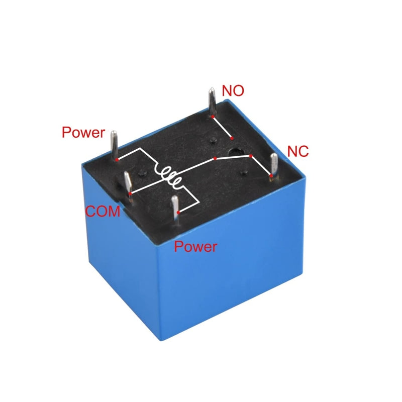 12V SPDT Sugar Cube Relay 7A 5-Pin Through Hole (JQC3F-C-S-DC12V)