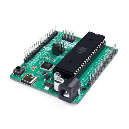 Kalam 8051 EasyStart Board Power Input and Connector Side View