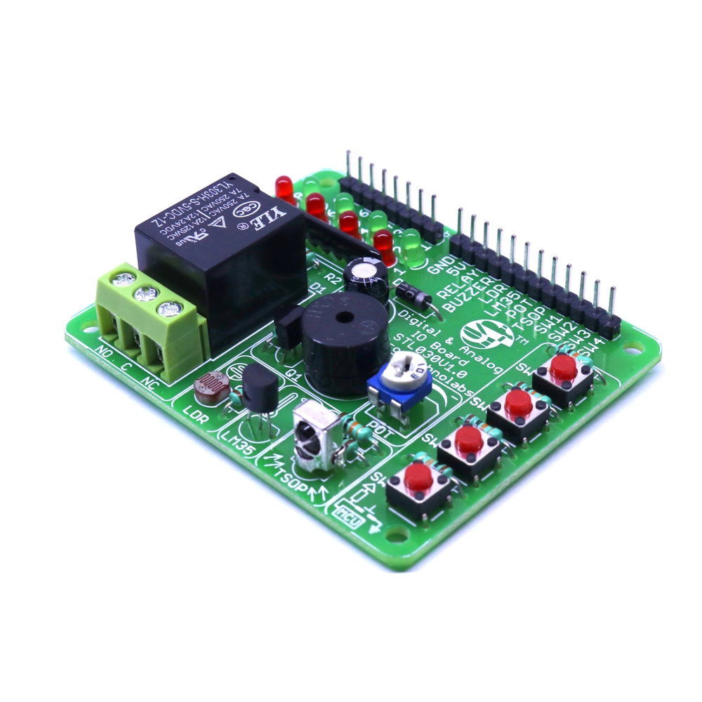 Digital and Analog IO Breakout Board left