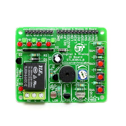 Digital and Analog IO Breakout Board top